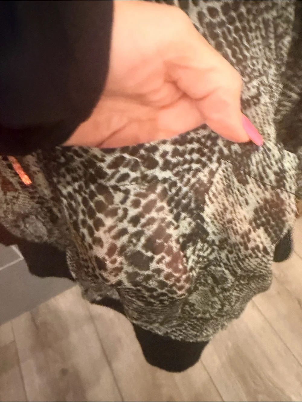 Free People Sheer Snake-Print Bomber Jacket - Black, Green